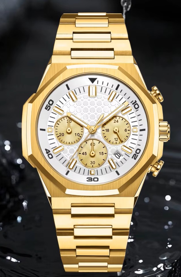 Image of TRACHO GOLD MEN WATCH - product of power flow