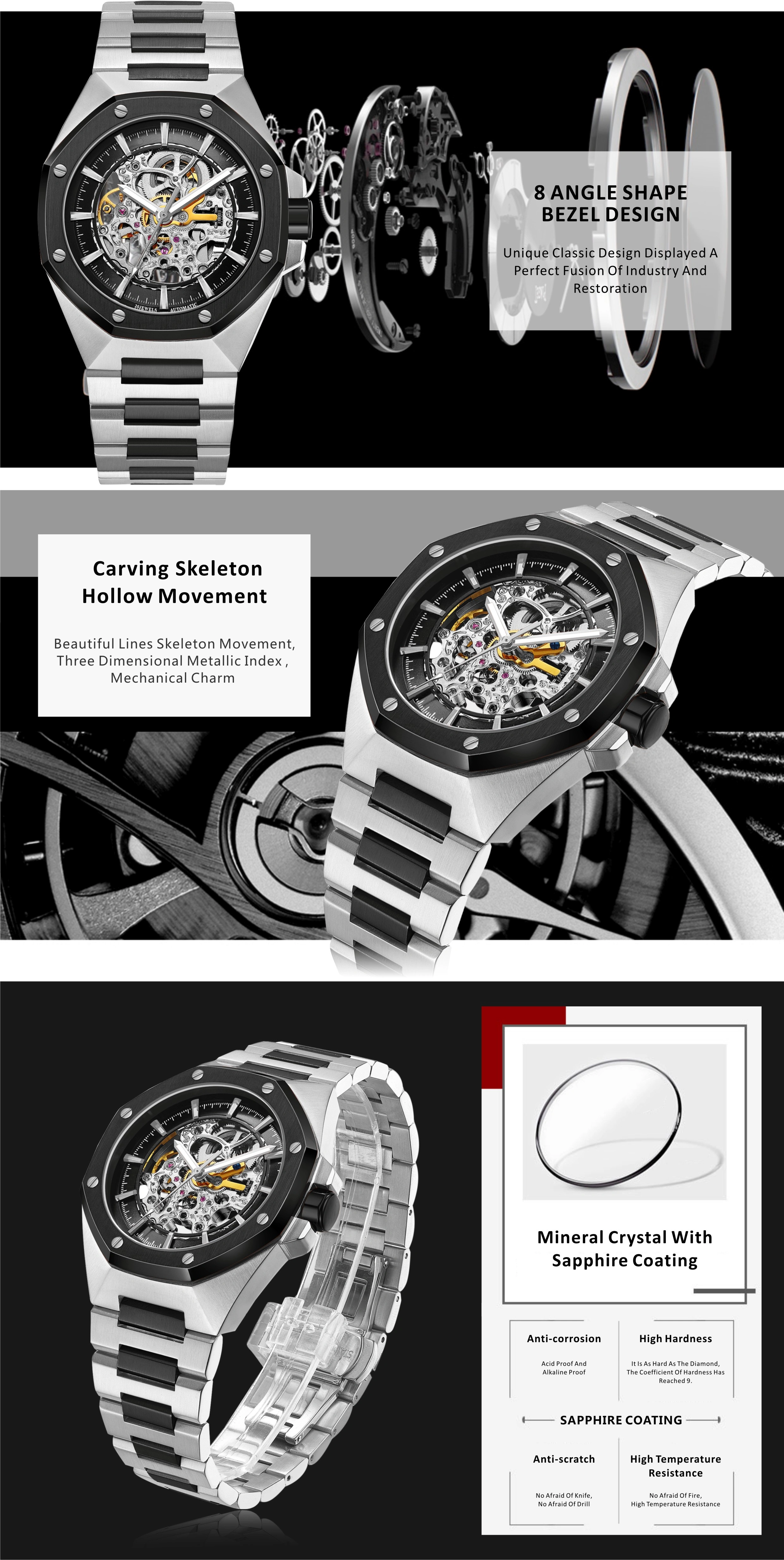 Image of TRACHO SKELETON MEN WATCH - product of power flow